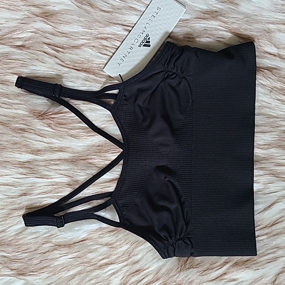 NWT Adidas By Stella McCartney Seamless Crossback Sports Bra Size XS
